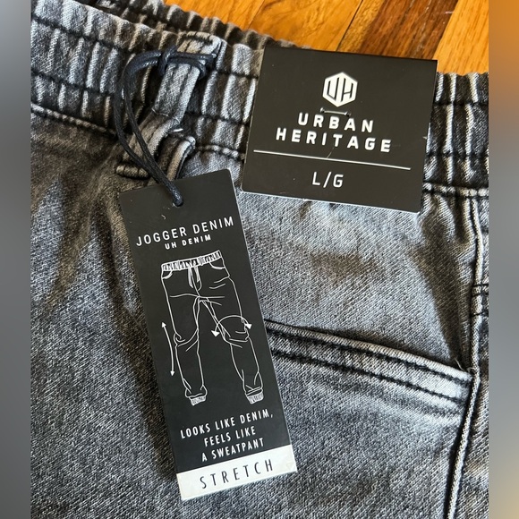 Men’s NWT Grey Denim Joggers - Picture 11 of 17